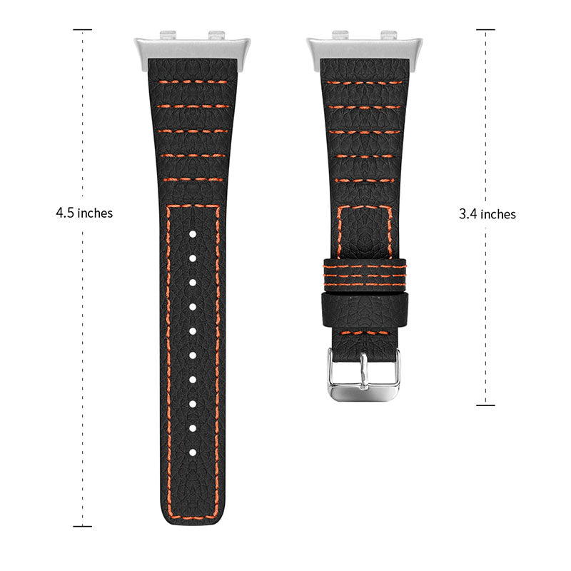Top Layer Cowhide Genuine Leather Stylish Wave Texture Wrist Band Replacement Smart Watch Strap with Buckle for Oppo Watch 41mm Top Layer Cowhide Genuine Leather Stylish Wave Texture Wrist Band Replacement Smart Watch Strap with Buckle for Oppo Watch 41mm